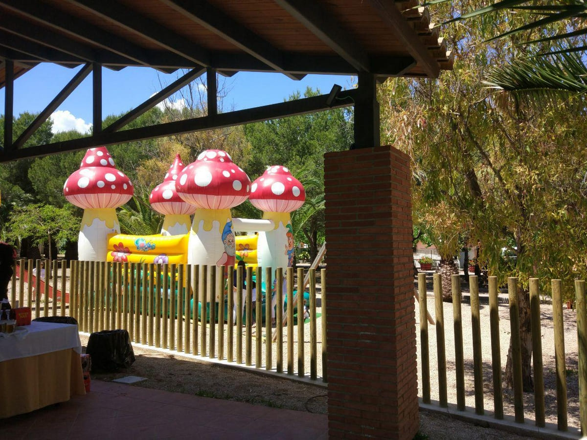 Hinchables en la zona para los niños